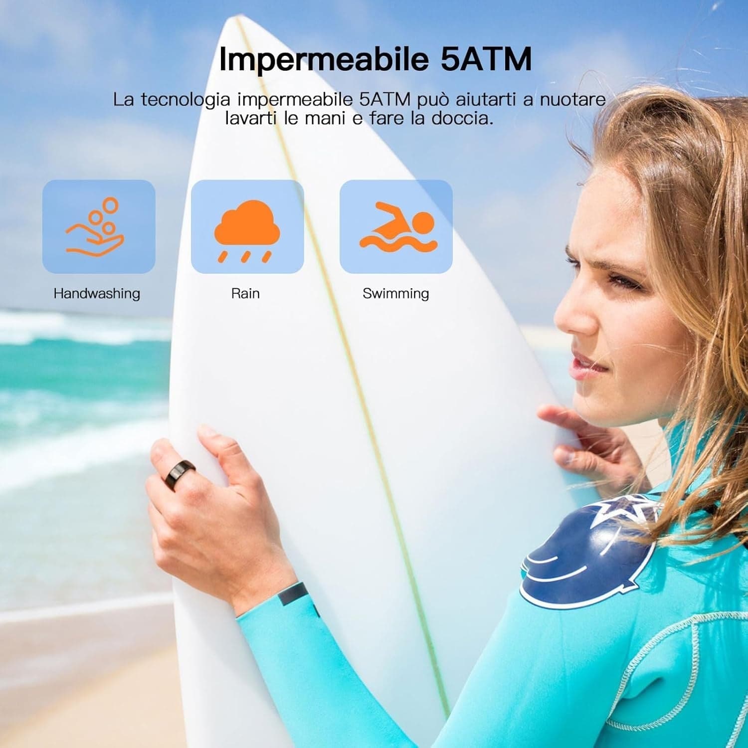 Fitness Tracker Smart Ring con Calorie Frequenza Cardiaca Monitoraggio del Sonno in Activity tracker CL Store - Battipaglia, commercioVirtuoso.it