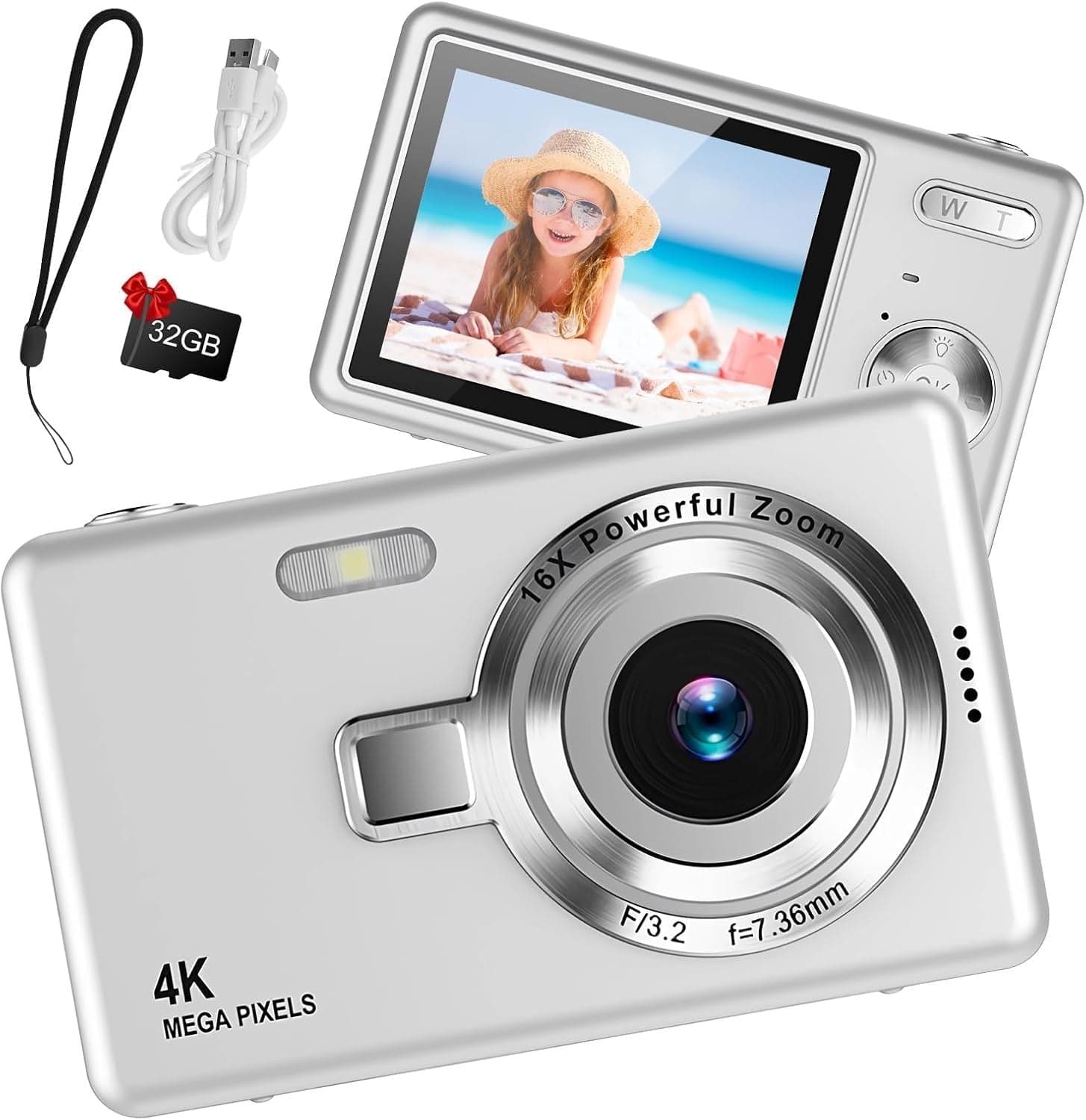 Macchina Fotografica Digitale con Scheda 64GB, 1080P 40MP con Zoom 8X Flash in Fotocamere digitali compatte CL Store - Battipaglia, commercioVirtuoso.it