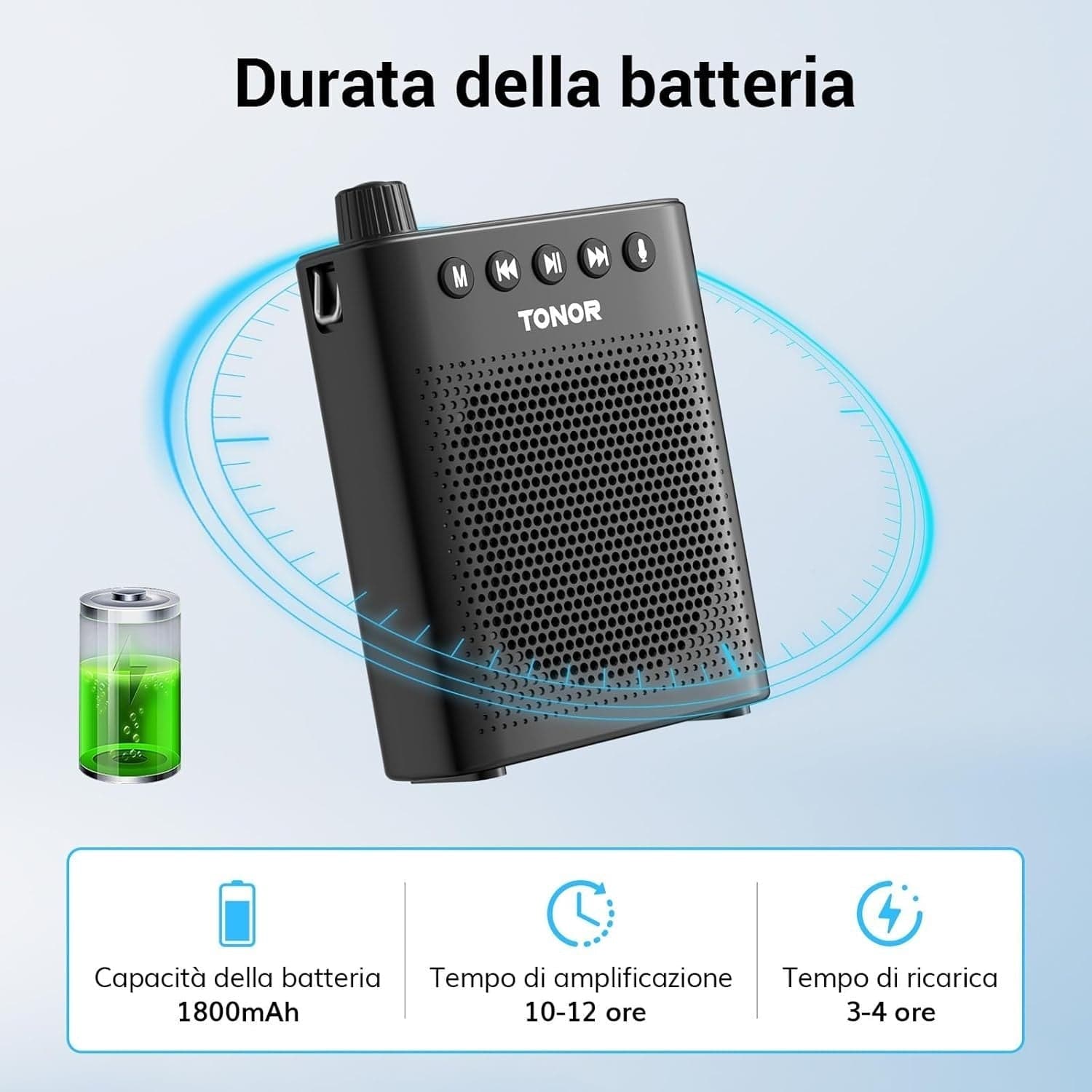 Amplificatore vocale portatile per insegnanti altoparlante TONOR in Sistemi PA CL Store - Battipaglia, commercioVirtuoso.it