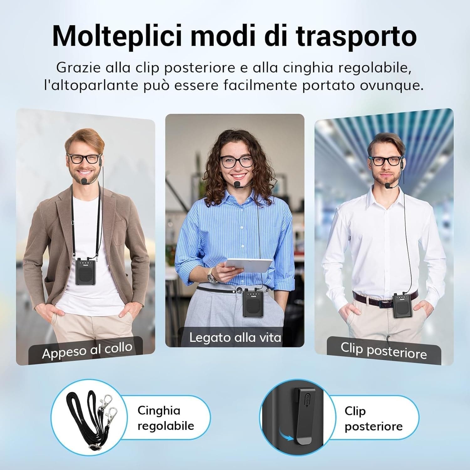 Amplificatore vocale portatile per insegnanti altoparlante TONOR in Sistemi PA CL Store - Battipaglia, commercioVirtuoso.it