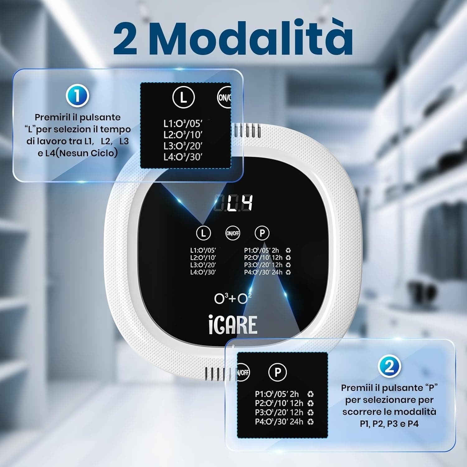 Generatore Di Ozono Purificatore D'Aria, 10000 Mah Ricaricabile Mini Purificator in Ionizzatori d'aria CL Store - Battipaglia, commercioVirtuoso.it