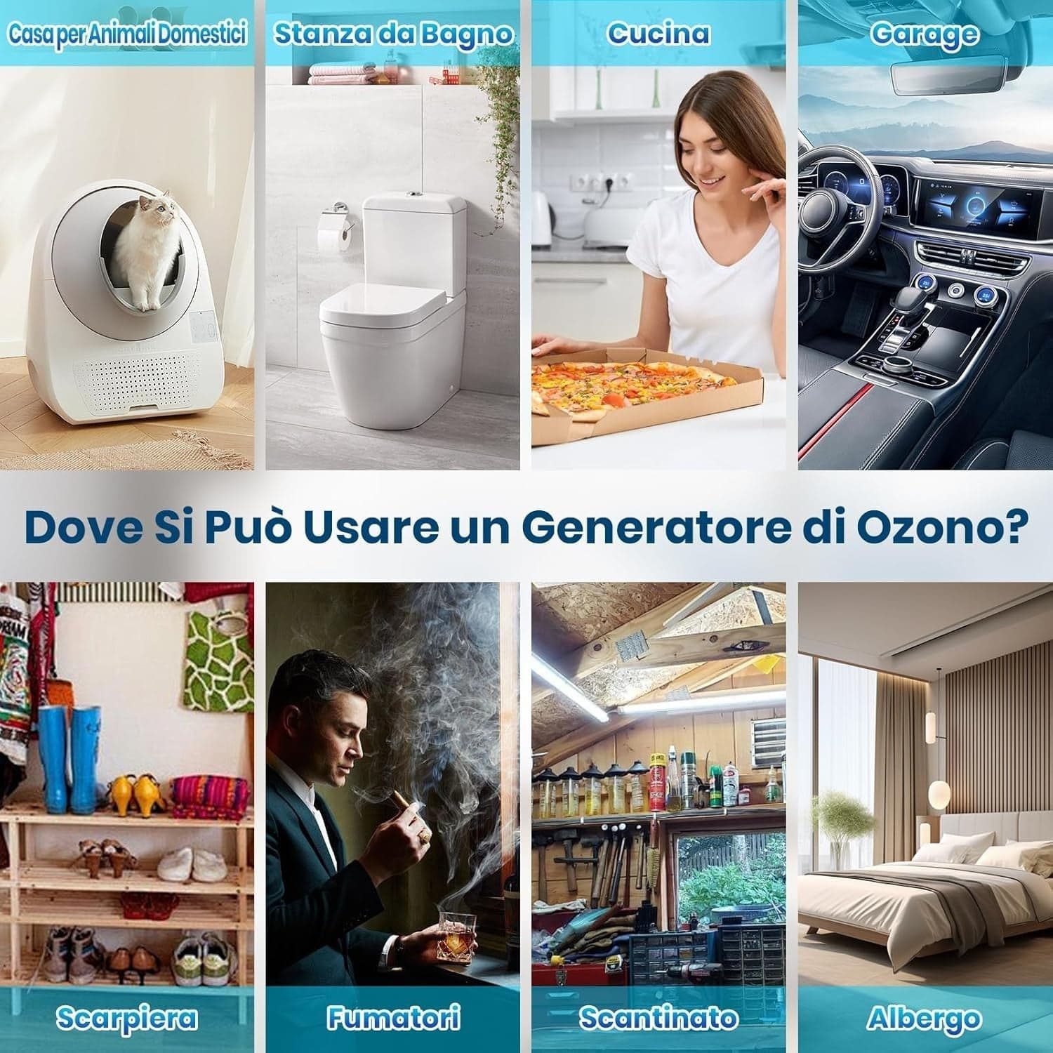 Generatore Di Ozono Purificatore D'Aria, 10000 Mah Ricaricabile Mini Purificator in Ionizzatori d'aria CL Store - Battipaglia, commercioVirtuoso.it