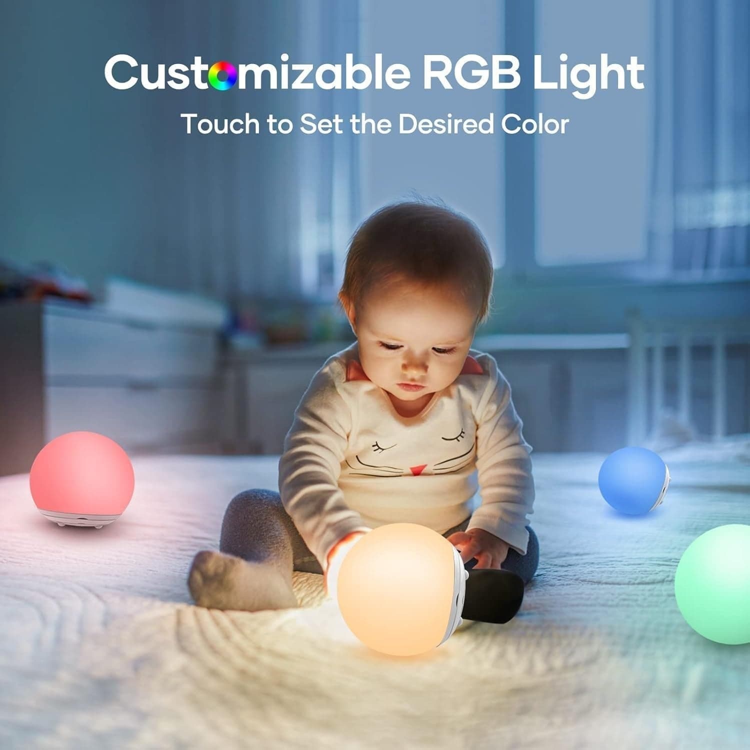 Luce notturna per bambini, lampada da tavolo a LED ricaricabile tramite USB in Luci notturne per bambini CL Store - Battipaglia, commercioVirtuoso.it