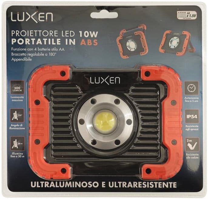 Luxen Proiettore Portatile 10 W, 500 Lumen, Luce Naturale in Proiettori BricoGo - Marano di Napoli, commercioVirtuoso.it