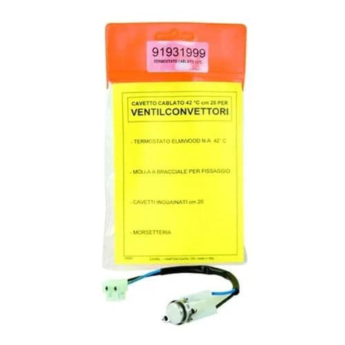 Termostato Cablato Per Ventilconvettori Con Sonda 200 Mm Chiusura A 42 °C Apertura 36 °C Contatto Ventola Acqua Calda Cewal in Accessori e parti per riscaldamenti BricoGo - Marano di Napoli, commercioVirtuoso.it