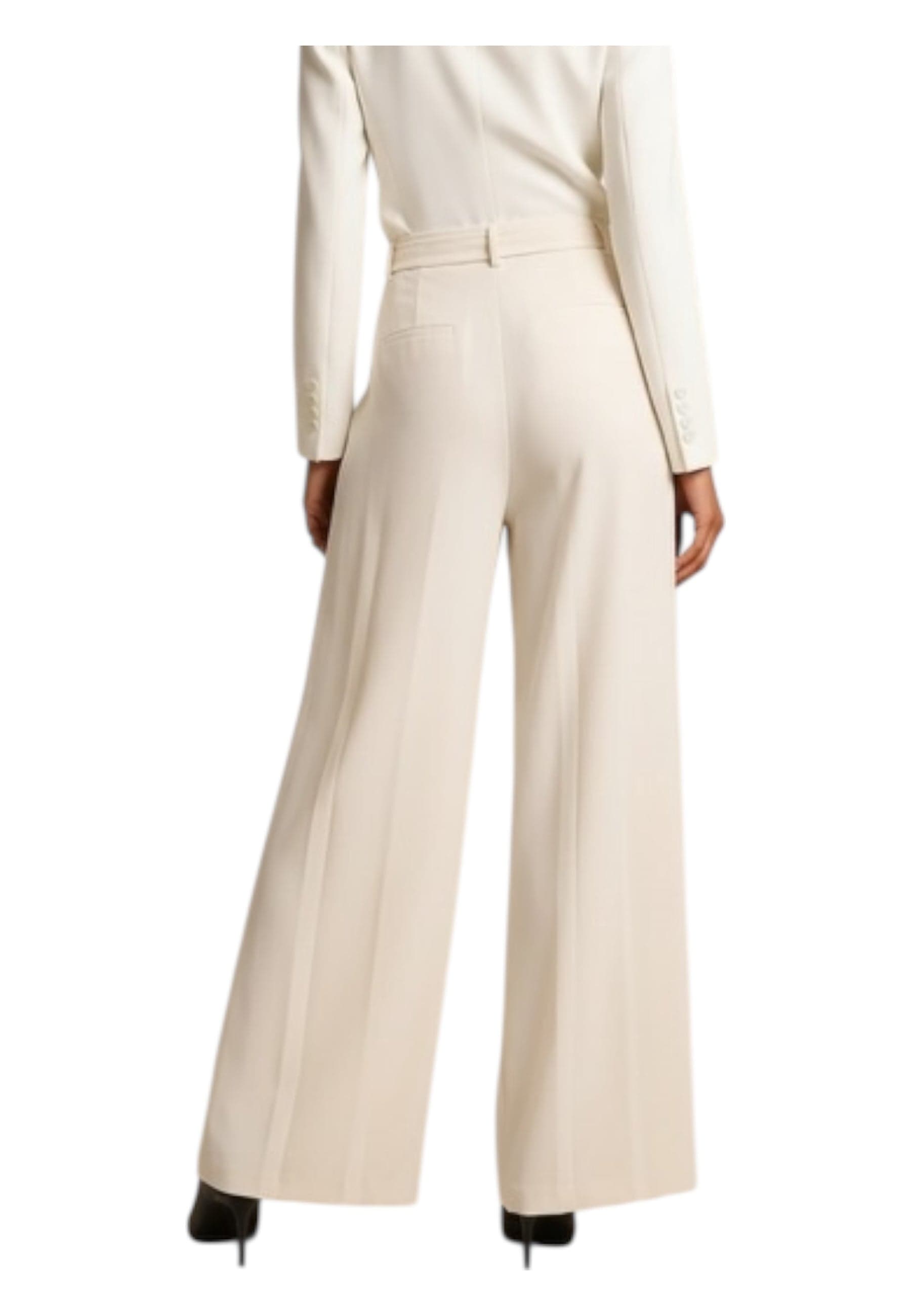 IMPERIAL Pantaloni palazzo a vita alta con pince Donna Imperial da donna in Pantaloni Drestige - Casamassima, commercioVirtuoso.it