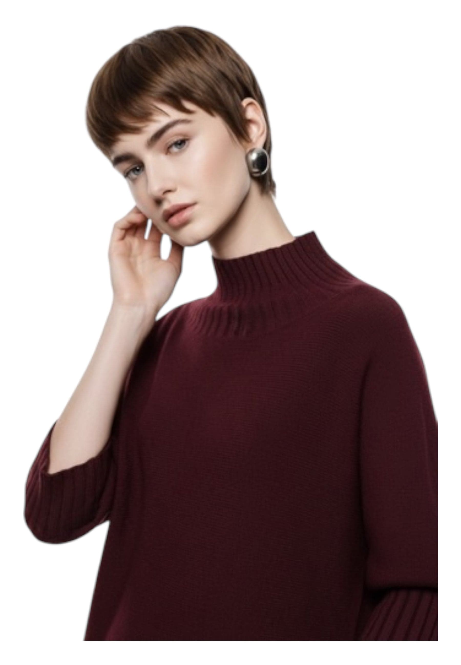 IMPERIAL Maglione oversize collo alto manica tre quarti Donna Imperial da donna in Maglioni Drestige - Casamassima, commercioVirtuoso.it
