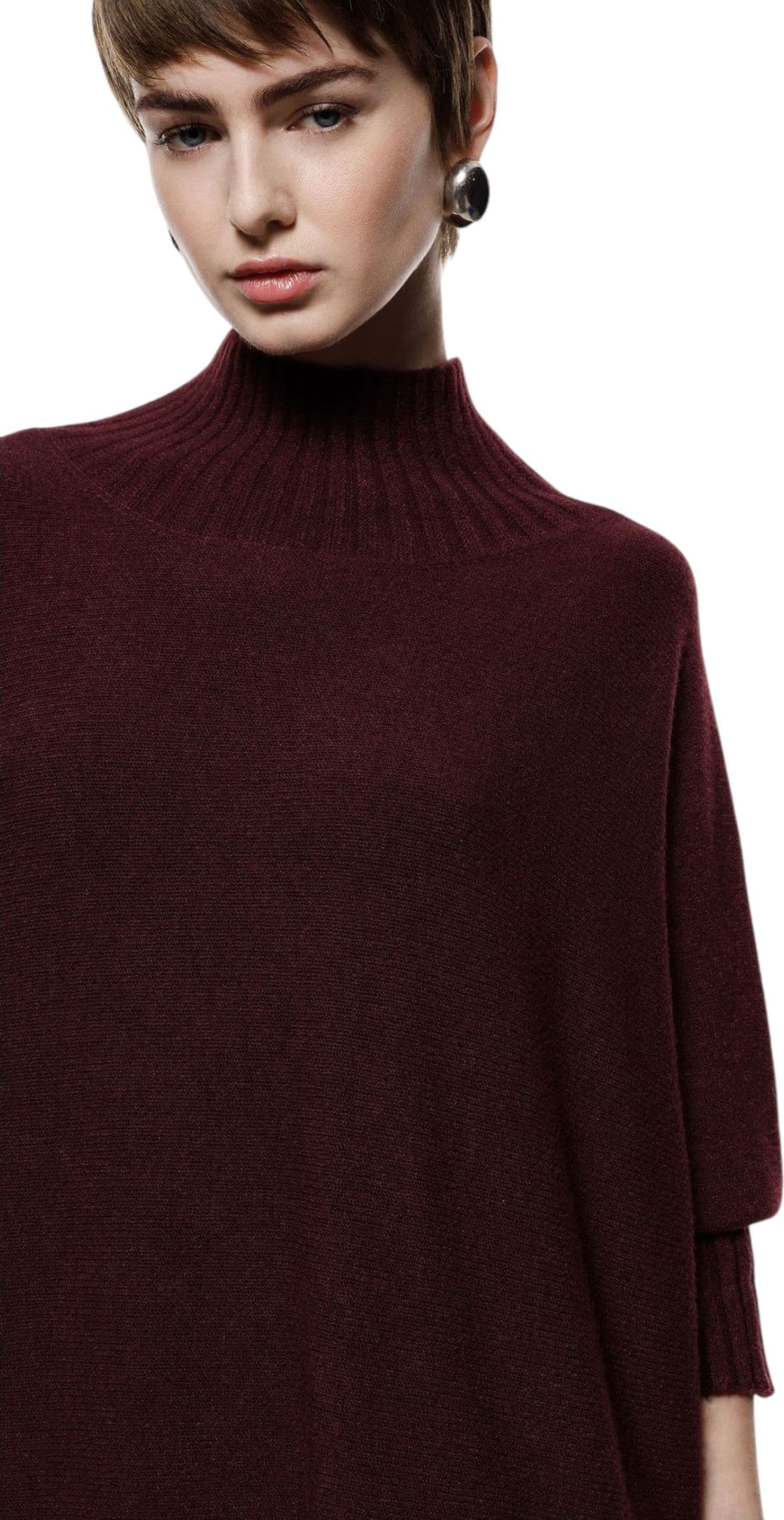 IMPERIAL Maglione oversize collo alto manica tre quarti Donna Imperial da donna in Maglioni Drestige - Casamassima, commercioVirtuoso.it