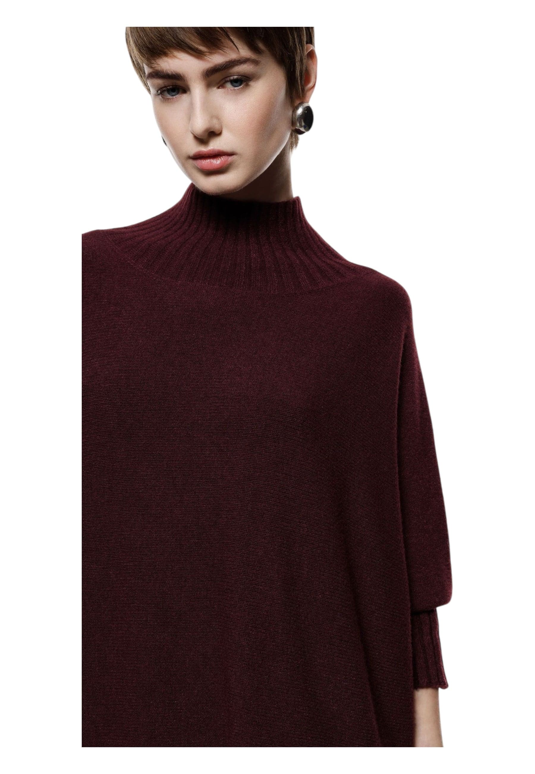 IMPERIAL Maglione oversize collo alto manica tre quarti Donna Imperial da donna in Maglioni Drestige - Casamassima, commercioVirtuoso.it