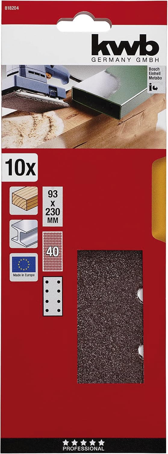 Einhell Fogli Abrasivi Per Levigatrice Orbitale, Grane Assortite Mm. 93X230, Pezzi 30 in Carta vetrata a trama fine BricoGo - Marano di Napoli, commercioVirtuoso.it