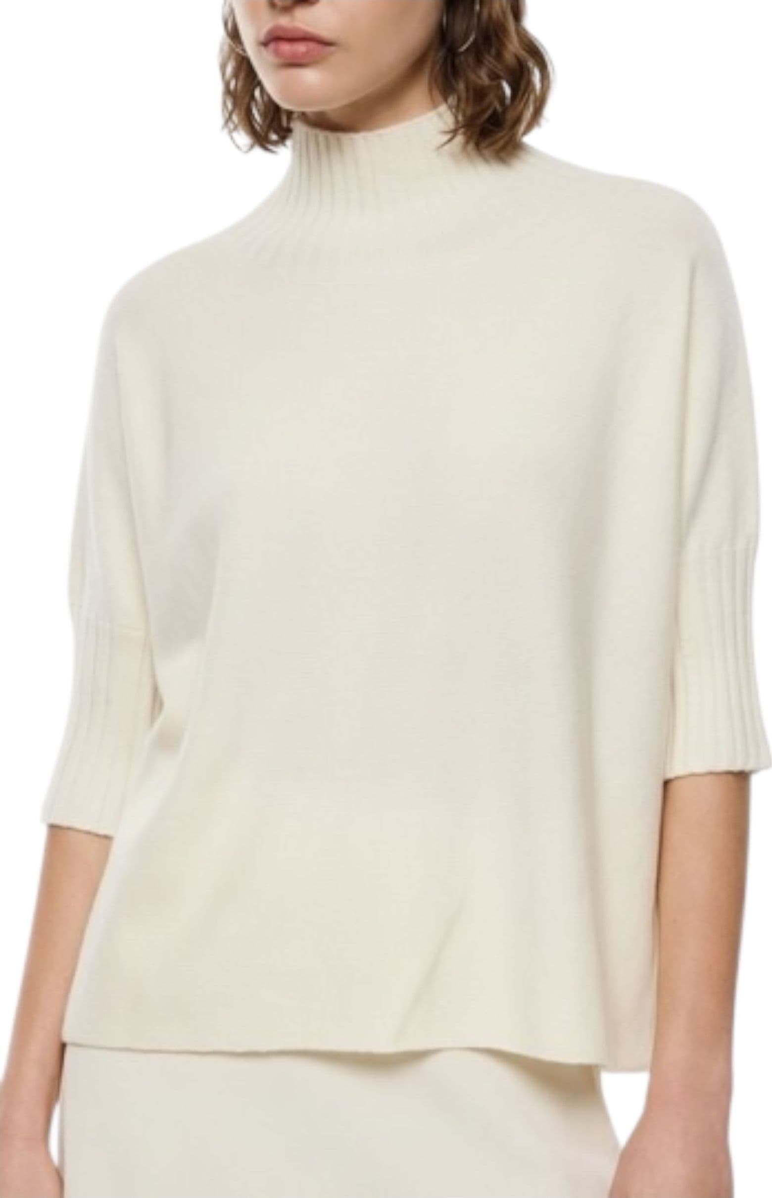 IMPERIAL Maglione turtleneck maniche a mezzo braccio Donna Imperial da donna in Maglioni Drestige - Casamassima, commercioVirtuoso.it