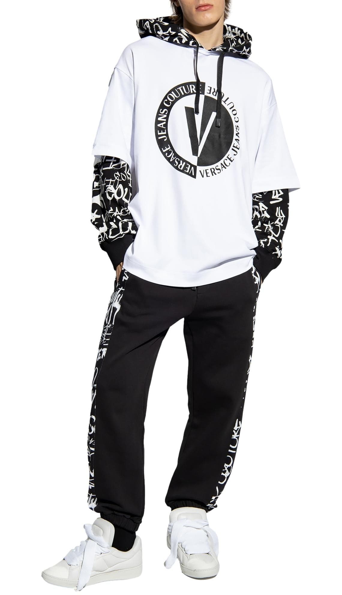 VERSACE JEANS COUTURE FELPA da uomo in Felpe con cappuccio Drestige - Casamassima, commercioVirtuoso.it