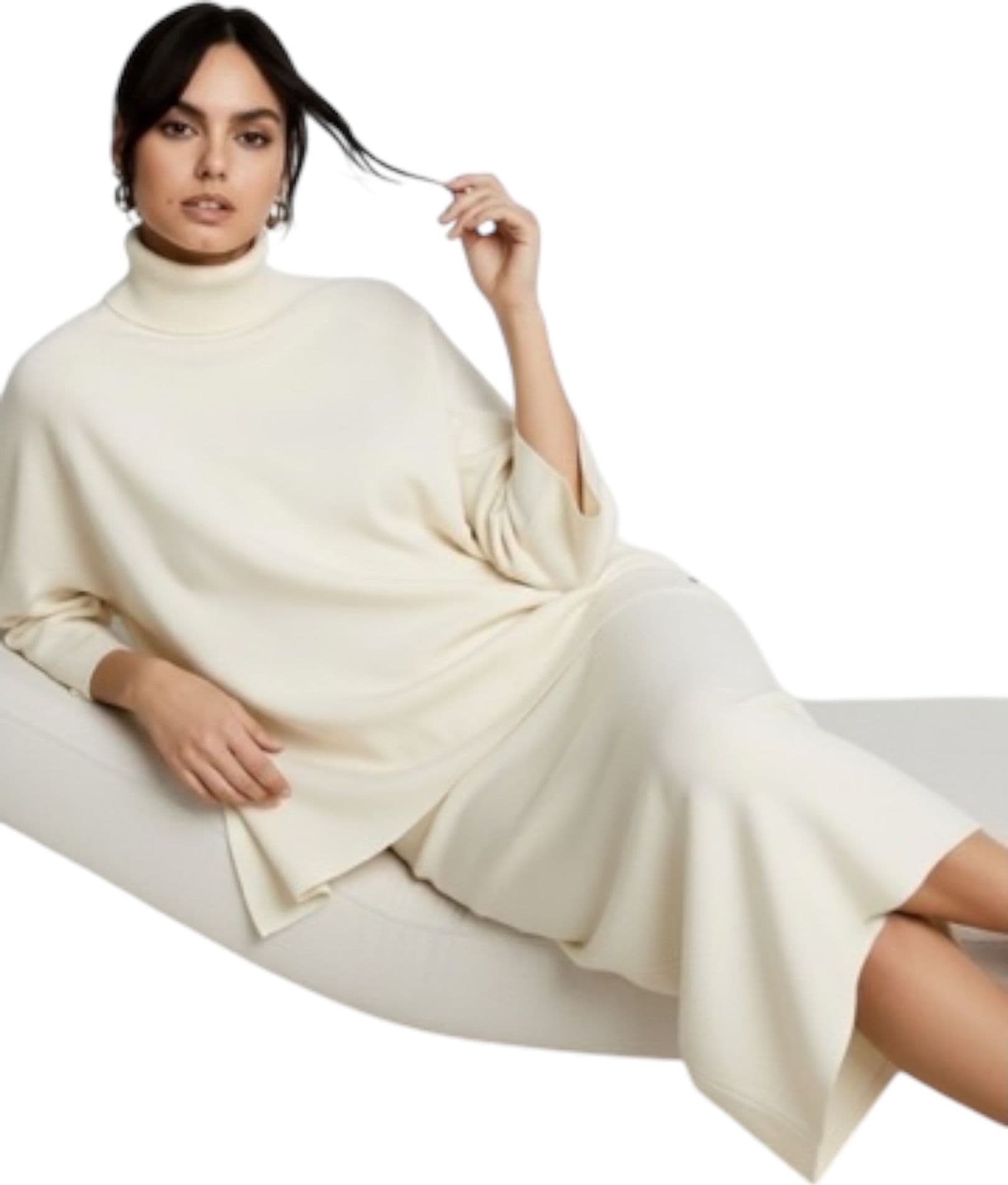 PLEASE Maglione dolcevita fit morbido maniche lunghe Donna Please da donna in Maglioni Drestige - Casamassima, commercioVirtuoso.it
