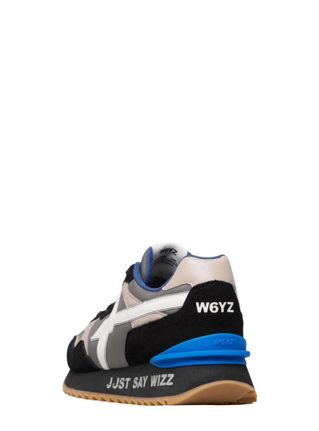 W6YZ W6yz scarpe uomo YAK-M. - Sneakers in tessuto tecnico e suede - Nero-Grigio 2015185111A33 da uomo in Sneaker casual Drestige - Casamassima, commercioVirtuoso.it