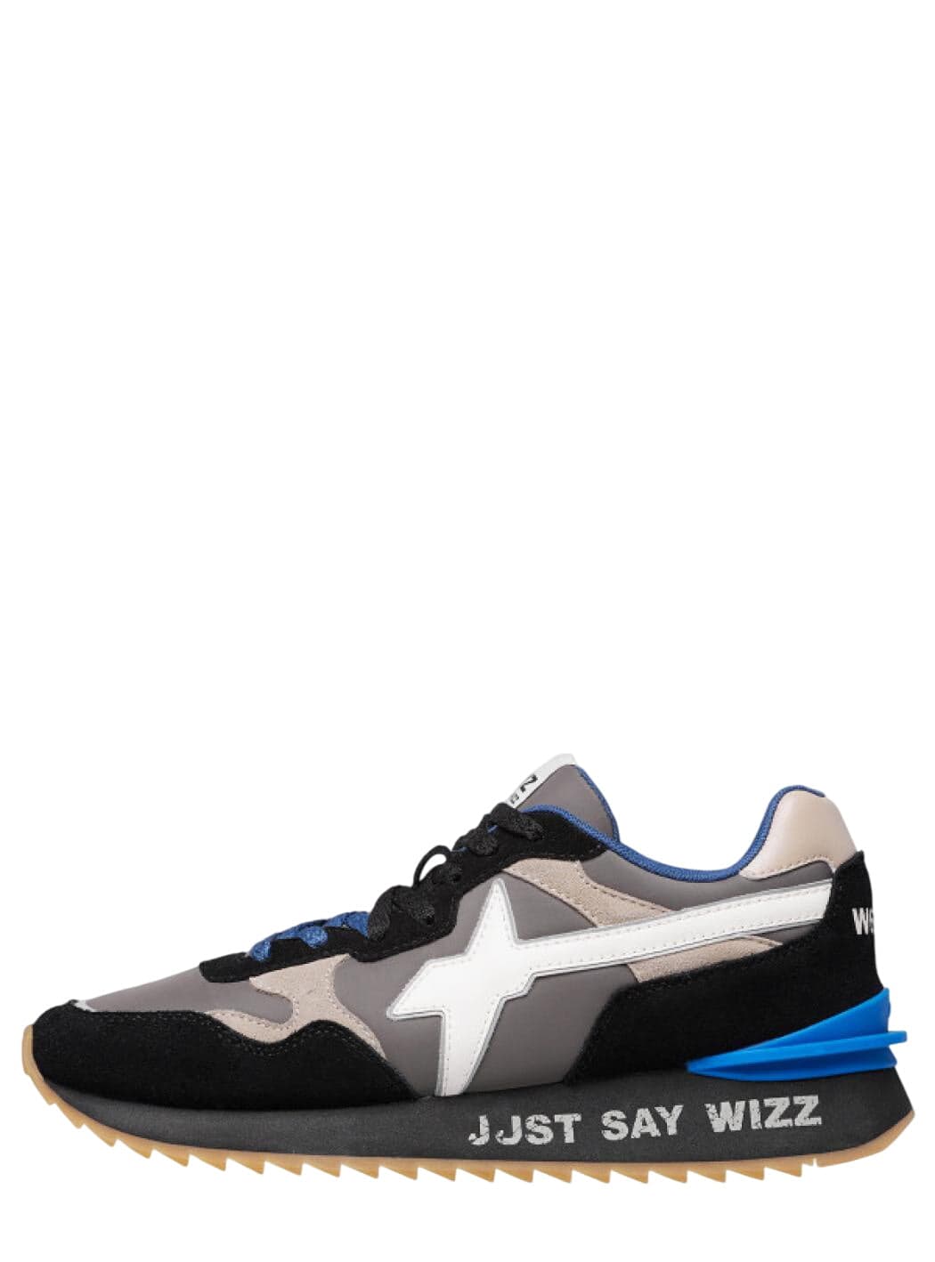 W6YZ W6yz scarpe uomo YAK-M. - Sneakers in tessuto tecnico e suede - Nero-Grigio 2015185111A33 da uomo in Sneaker casual Drestige - Casamassima, commercioVirtuoso.it