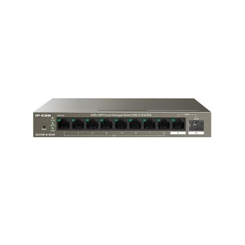 Switch poe ip-com g2210p-8-102w - 9 × porte ethernet 10/100/1000 base-t (8 porte poe), 1 × porta sfp base-x 100/1000 in eWeki - Napoli, commercioVirtuoso.it