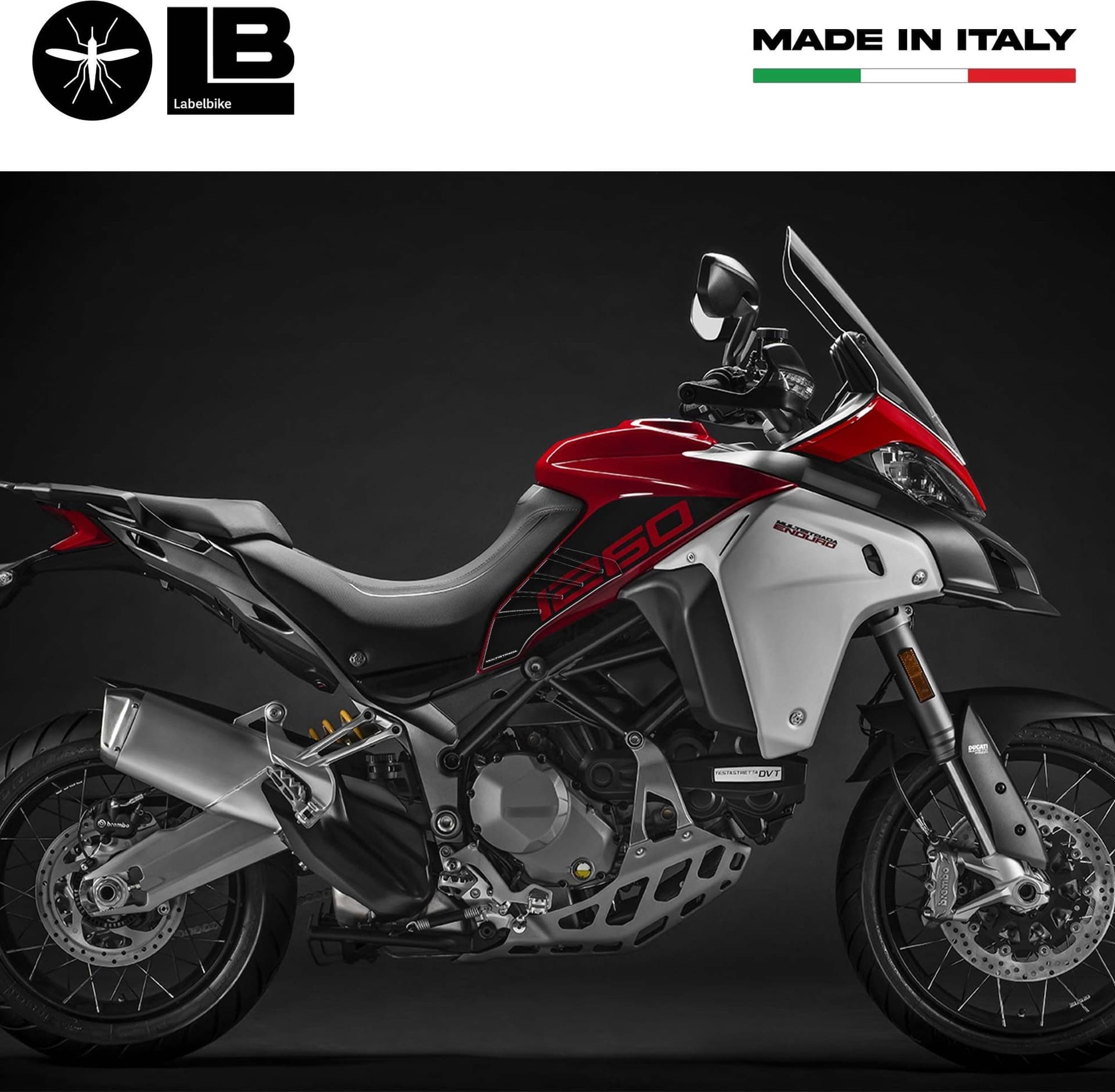 2 PROTEZIONI LATERALI 3D compatibili MOTO DUCATI MULTISTRADA ENDURO 1200 - 1260 in Decalcomanie adesivi e magneti LabelBike - Bibbiano, commercioVirtuoso.it