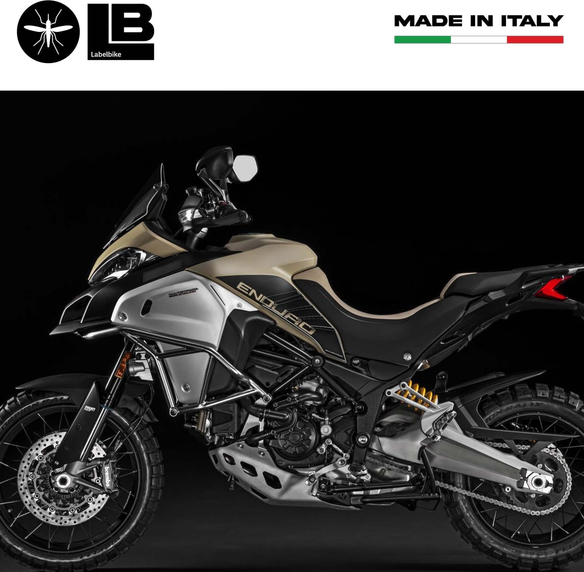 2 PROTEZIONI LATERALI 3D compatibili MOTO DUCATI MULTISTRADA ENDURO 1200 - 1260 in Decalcomanie adesivi e magneti LabelBike - Bibbiano, commercioVirtuoso.it