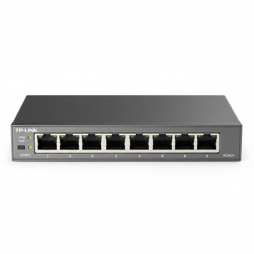 Tp-link tl-sg108e gestito l2 gigabit ethernet (10/100/1000) nero