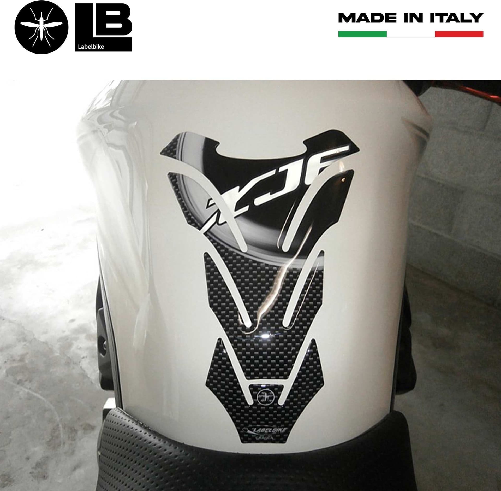 KIT ADESIVI STICKERS 3D GEL CARBONIO compatibile per MOTO YAMAHA XJ6 2008-2013 in Decalcomanie adesivi e magneti LabelBike - Bibbiano, commercioVirtuoso.it