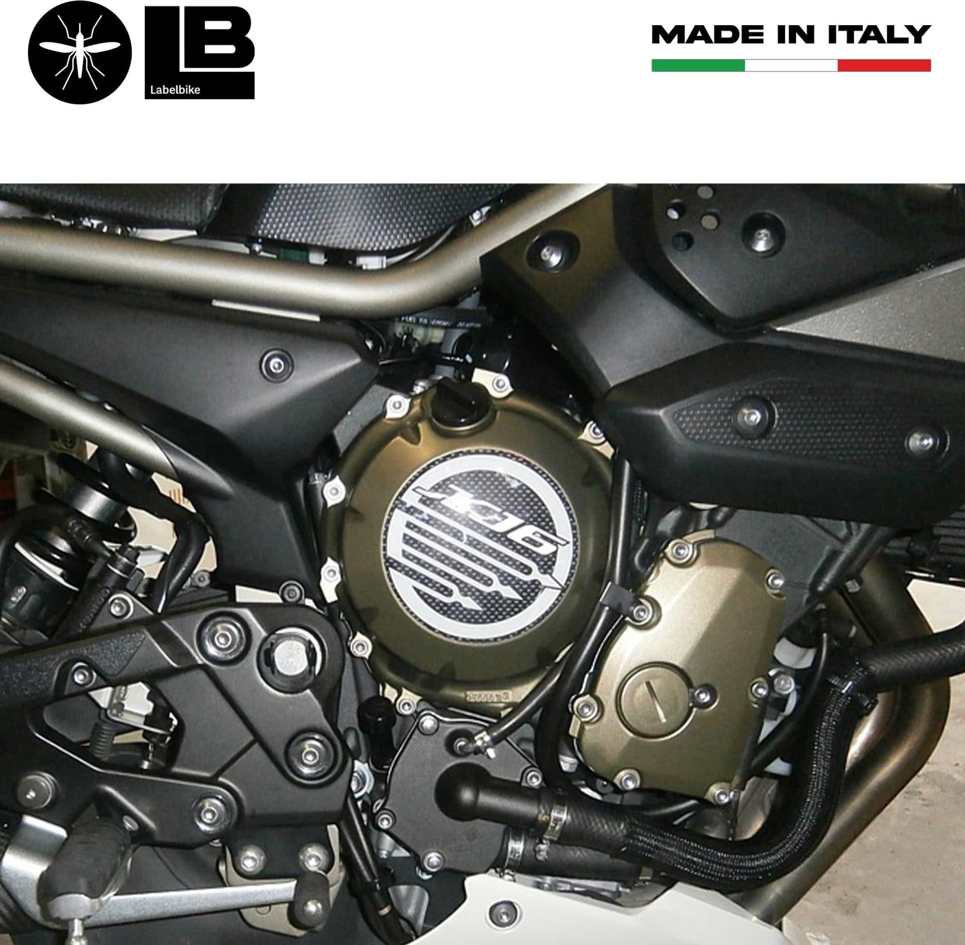 KIT ADESIVI STICKERS 3D GEL CARBONIO compatibile per MOTO YAMAHA XJ6 2008-2013 in Decalcomanie adesivi e magneti LabelBike - Bibbiano, commercioVirtuoso.it