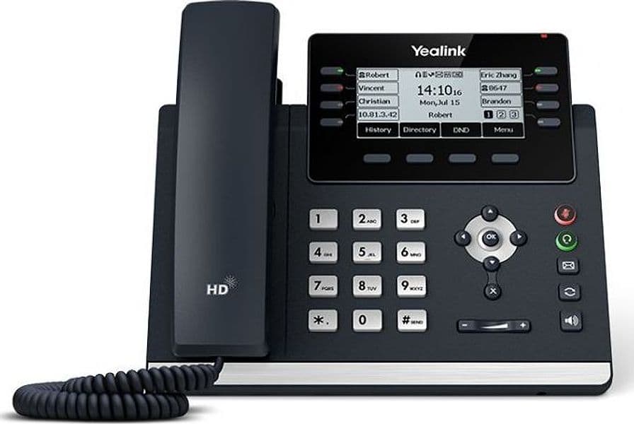 Yealink sip-t43u telefono ip grigio 12 linee lcd wi-fi