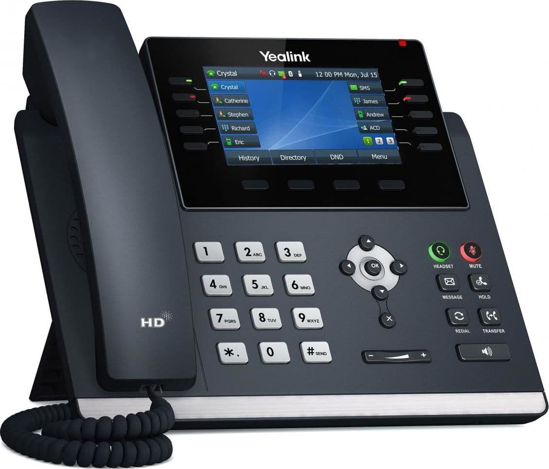 Yealink sip-t46u telefono ip grigio lcd wi-fi