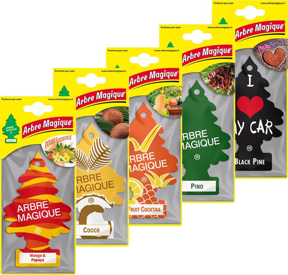 DEODORANTE AUTO 'ARBRE MAGIQUE' 'free style' - black pine- 24 confezione  - BricoGo