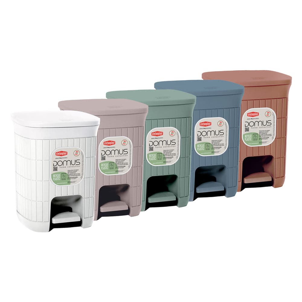 Pattumiera A Pedale 'Domus' Greige - Stefanplast