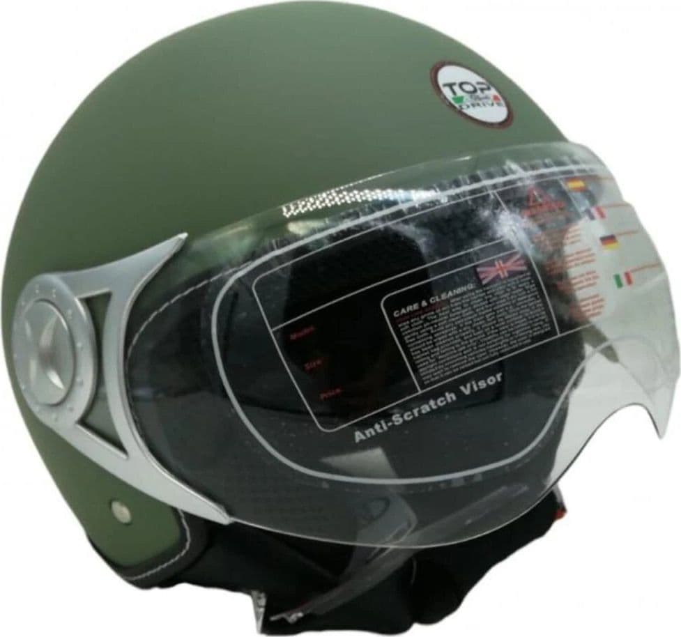 CASCO PER MOTO 'SIRIO MATT' verde - tg. L  - BricoGo