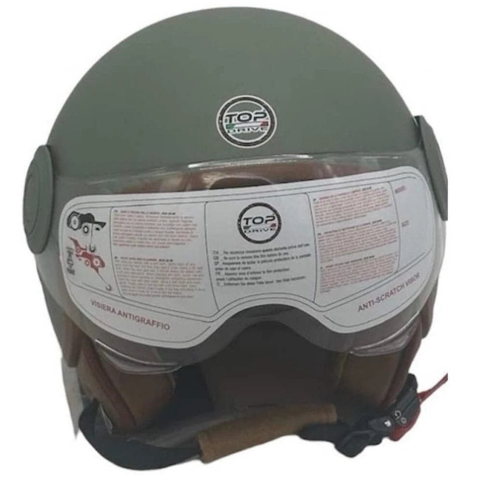 Casco Per Moto 'Sirio Matt' Verde - Tg. M - Bricogo in Jet e Demi-Jet BricoGo - Marano di Napoli, commercioVirtuoso.it