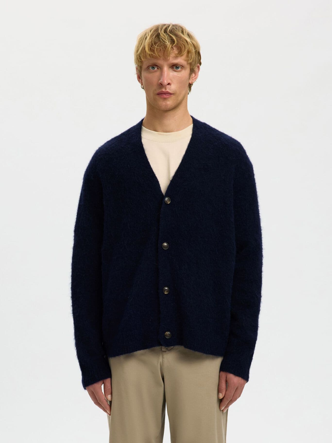 SELECTED CARDIGAN Uomo Selected SLHRAI BRUSHED LS KNIT RELAXED CARDIGAN da uomo in Cardigan Drestige - Casamassima, commercioVirtuoso.it