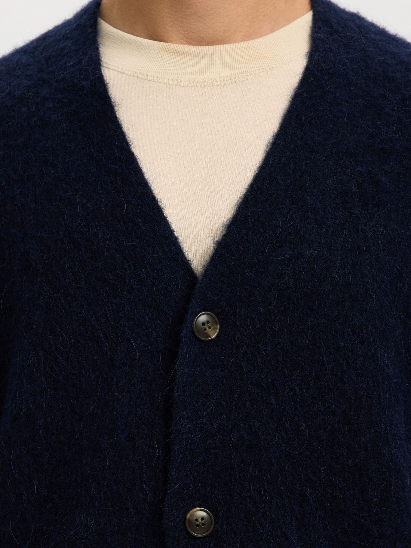 SELECTED CARDIGAN Uomo Selected SLHRAI BRUSHED LS KNIT RELAXED CARDIGAN da uomo in Cardigan Drestige - Casamassima, commercioVirtuoso.it