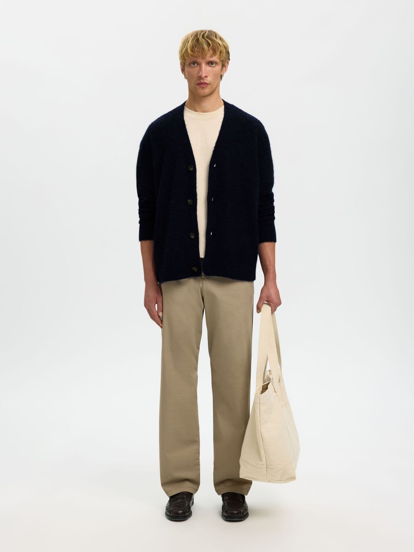 SELECTED CARDIGAN Uomo Selected SLHRAI BRUSHED LS KNIT RELAXED CARDIGAN da uomo in Cardigan Drestige - Casamassima, commercioVirtuoso.it