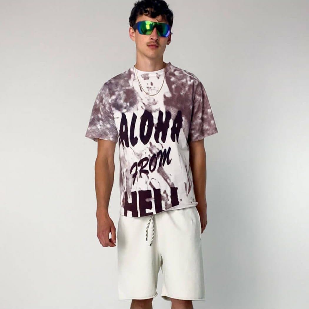 ARIES Aloha From Hel Full Bleed Ss da uomo in Collane Drestige - Casamassima, commercioVirtuoso.it