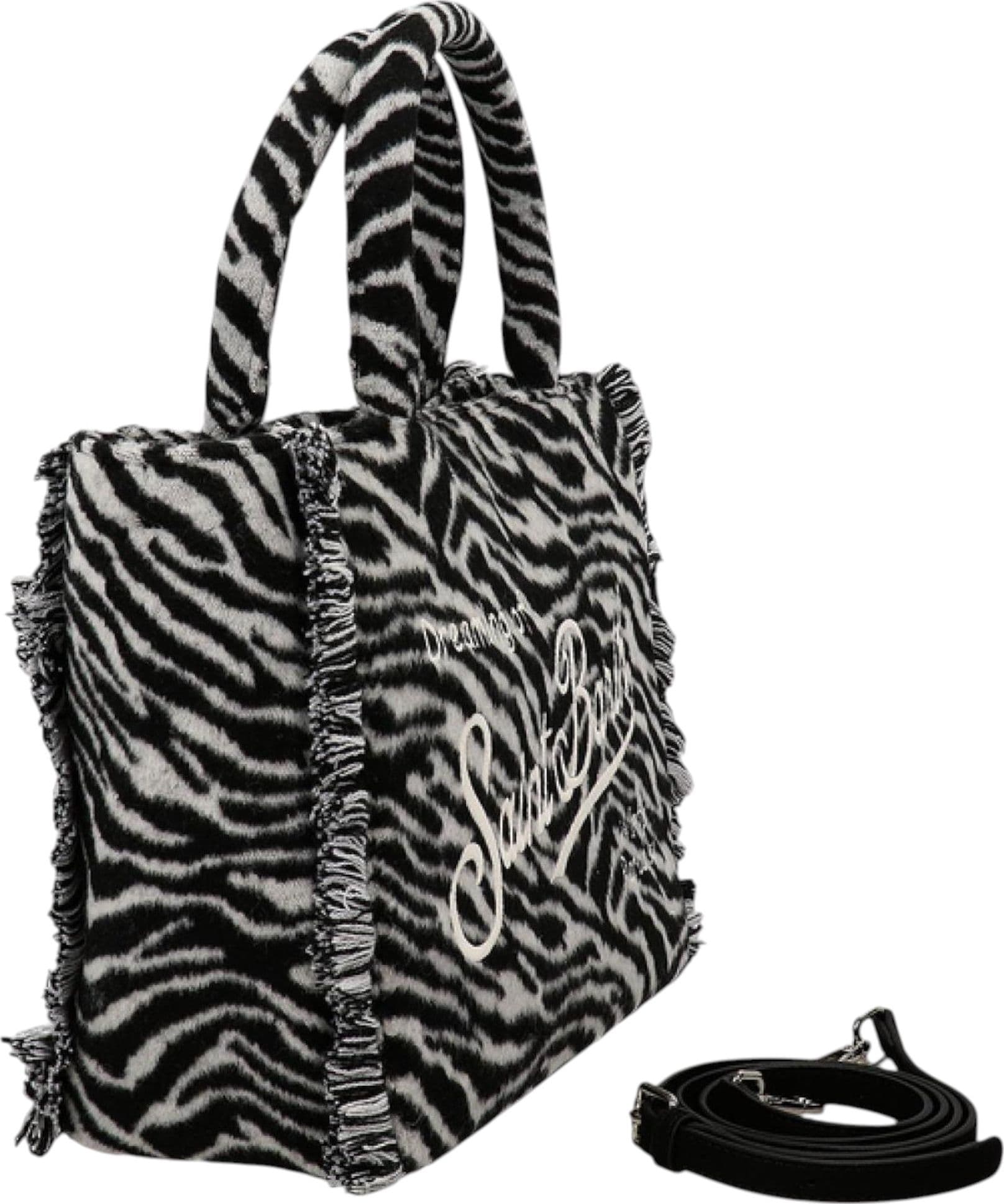 MC2 SAINT BARTH Borsa Colette in feltro stampa zebrata Donna MC2 Saint Barth da donna in Borse a spalla Drestige - Casamassima, commercioVirtuoso.it