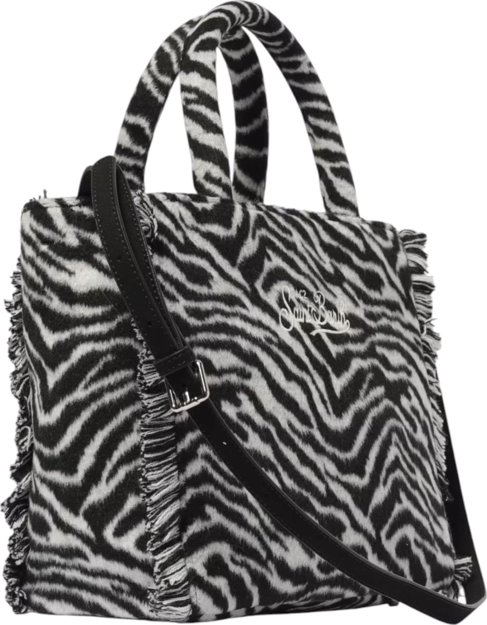 MC2 SAINT BARTH Borsa Colette in feltro stampa zebrata Donna MC2 Saint Barth da donna in Borse a spalla Drestige - Casamassima, commercioVirtuoso.it