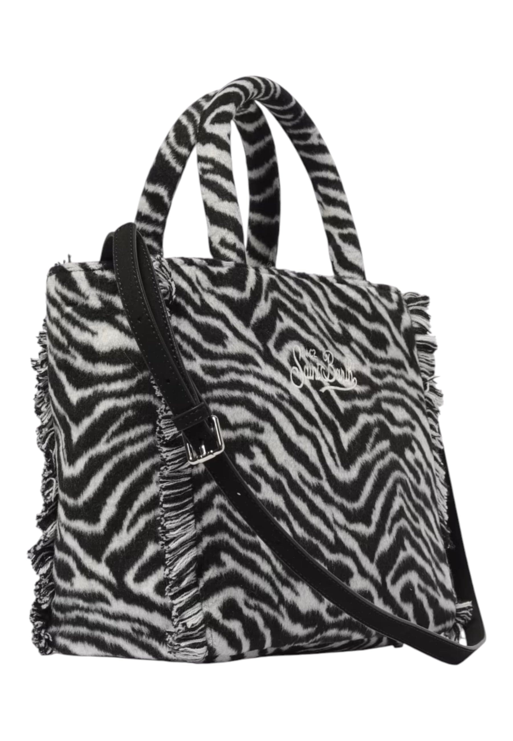 MC2 SAINT BARTH Borsa Colette in feltro stampa zebrata Donna MC2 Saint Barth da donna in Borse a spalla Drestige - Casamassima, commercioVirtuoso.it