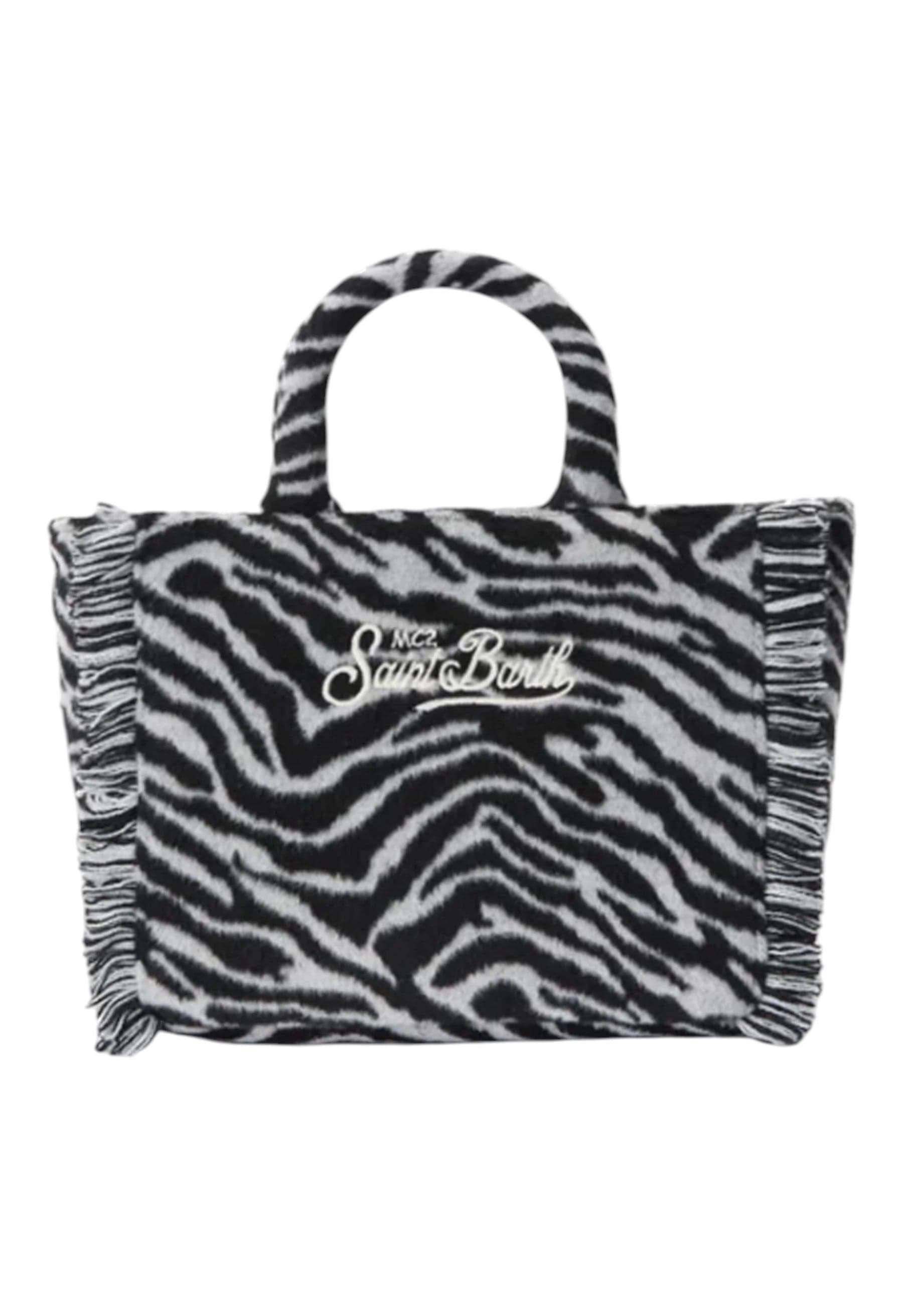 MC2 SAINT BARTH Borsa Colette in feltro stampa zebrata Donna MC2 Saint Barth da donna in Borse a spalla Drestige - Casamassima, commercioVirtuoso.it