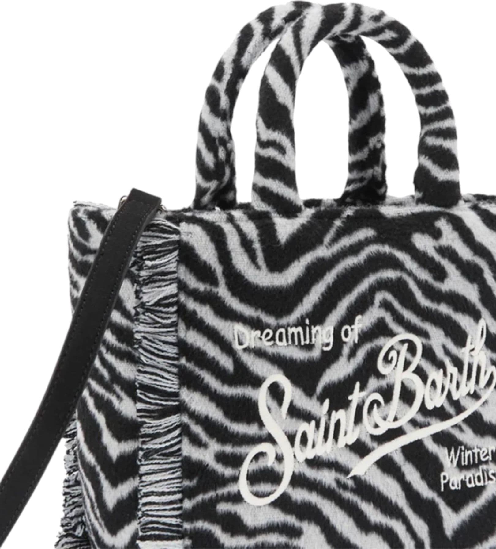 MC2 SAINT BARTH Borsa Colette in feltro stampa zebrata Donna MC2 Saint Barth da donna in Borse a spalla Drestige - Casamassima, commercioVirtuoso.it