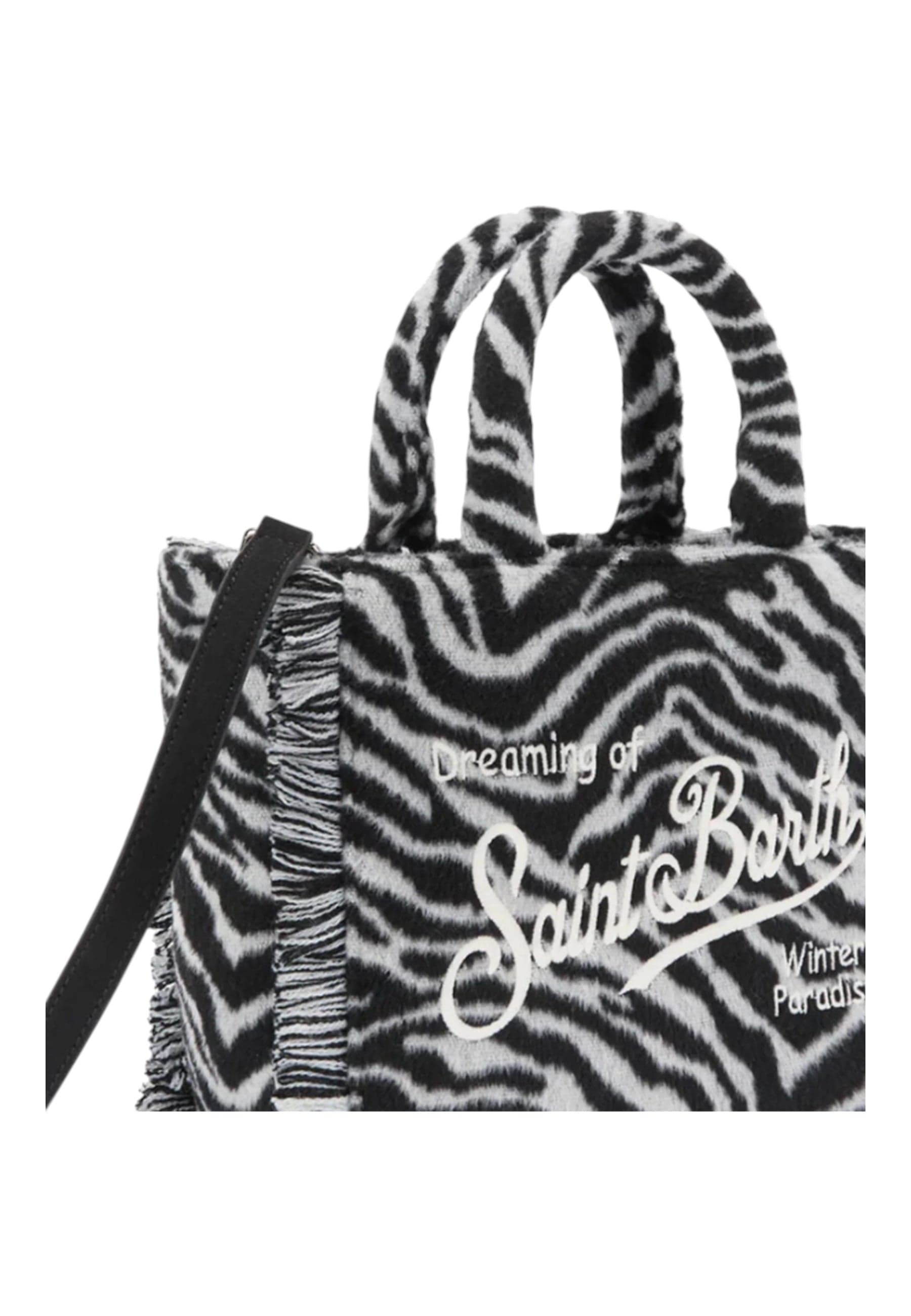 MC2 SAINT BARTH Borsa Colette in feltro stampa zebrata Donna MC2 Saint Barth da donna in Borse a spalla Drestige - Casamassima, commercioVirtuoso.it