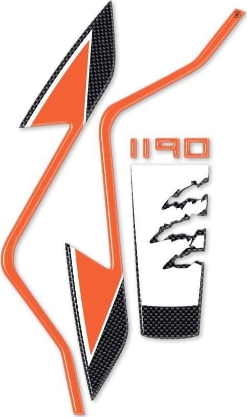 Adesivi 3D PROTEZIONE PARAFANGO MOTO ANTERIORE 19" compatibile per KTM 1190 ADVENTURE in Decalcomanie adesivi e magneti LabelBike - Bibbiano, commercioVirtuoso.it