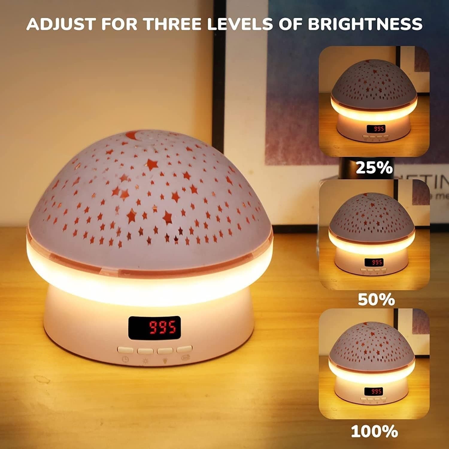 Lampada decorativa della camera da letto cielo stellato rotazione a 360° 8 Luci