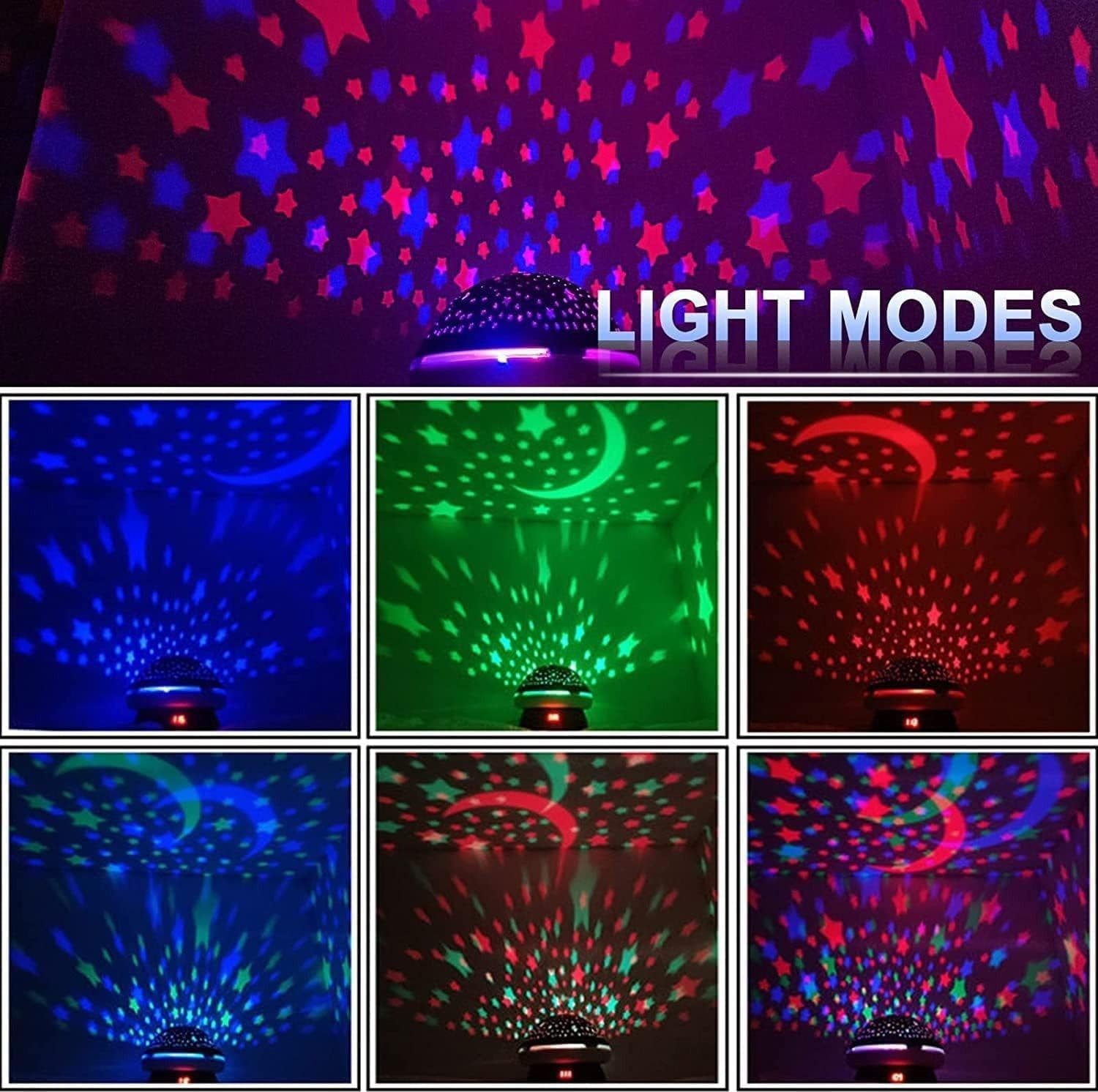 Lampada decorativa della camera da letto cielo stellato rotazione a 360° 8 Luci in Luci notturne per bambini CL Store - Battipaglia, commercioVirtuoso.it