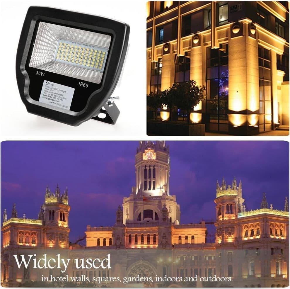 Anten 10W 2500LM SMD 2835 LED IP65 Faretto di sicurezza per esterni bianco natur in Proiettori CL Store - Battipaglia, commercioVirtuoso.it