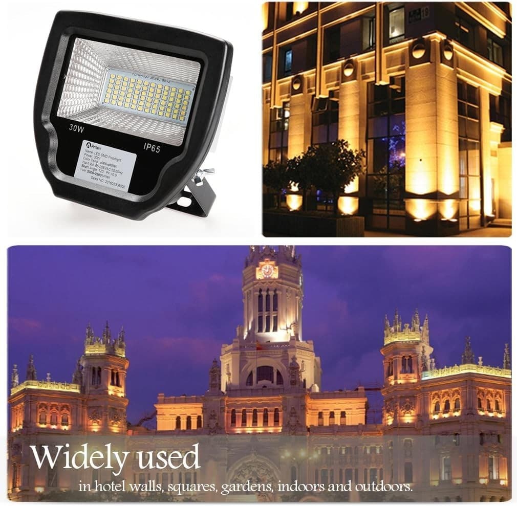 Anten 10W 2500LM SMD 2835 LED IP65 Faretto di sicurezza per esterni bianco natur in Proiettori CL Store - Battipaglia, commercioVirtuoso.it