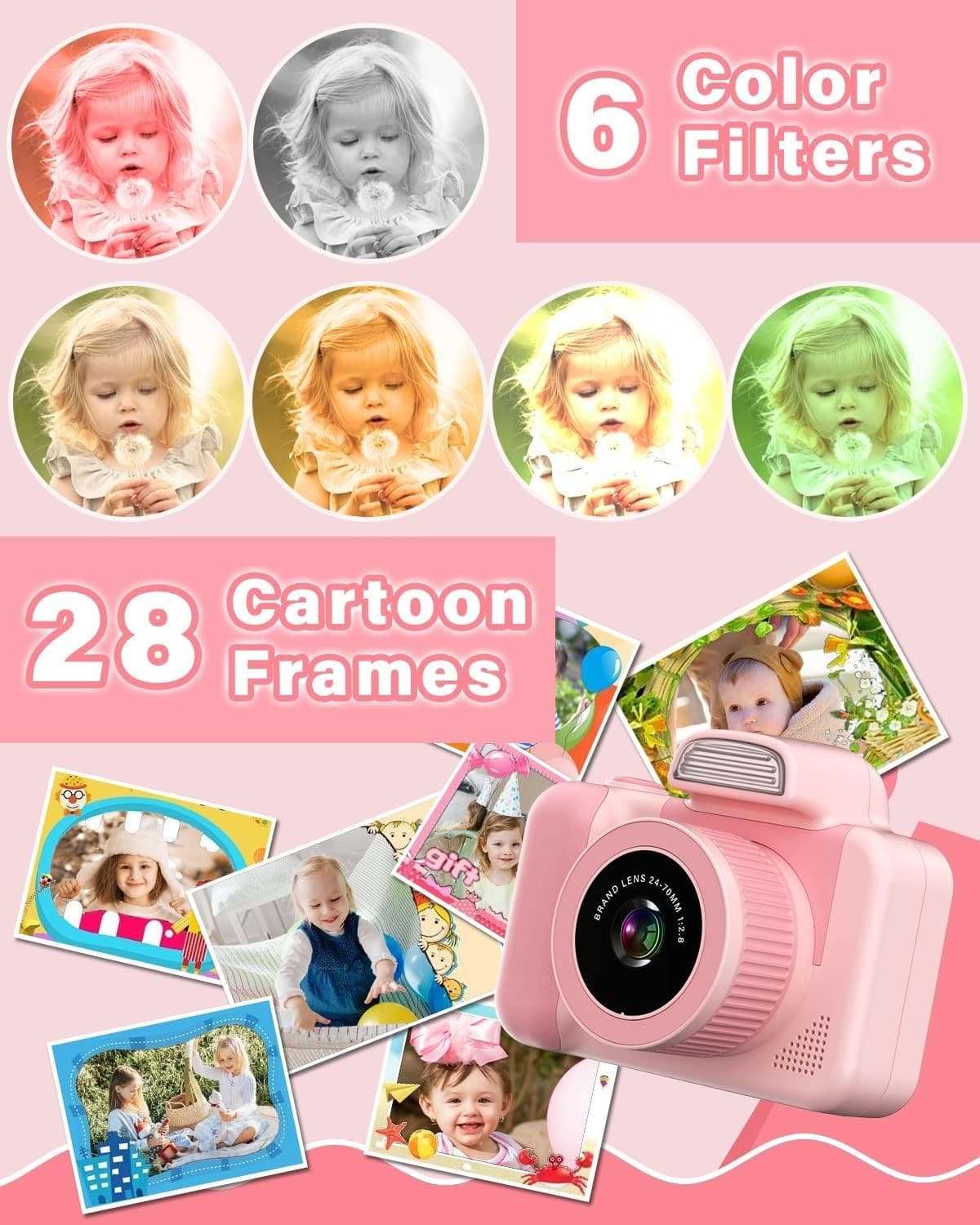 Macchina Fotografica per Bambini 12MP Mini SLR Selfie Fotocamera Bambina in Fotocamere digitali CL Store - Battipaglia, commercioVirtuoso.it
