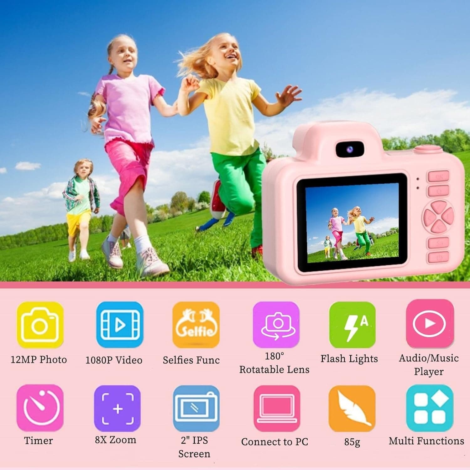 Macchina Fotografica per Bambini 12MP Mini SLR Selfie Fotocamera Bambina in Fotocamere digitali CL Store - Battipaglia, commercioVirtuoso.it