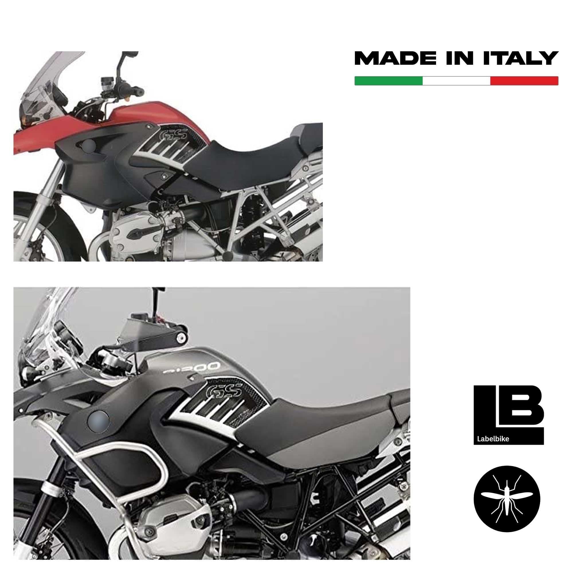 ADESIVI 3D Serbatoio compatibili per MOTO BMW R1200 GS ADVENTURE 2006-2013 CARBON in Paraserbatoio LabelBike - Bibbiano, commercioVirtuoso.it