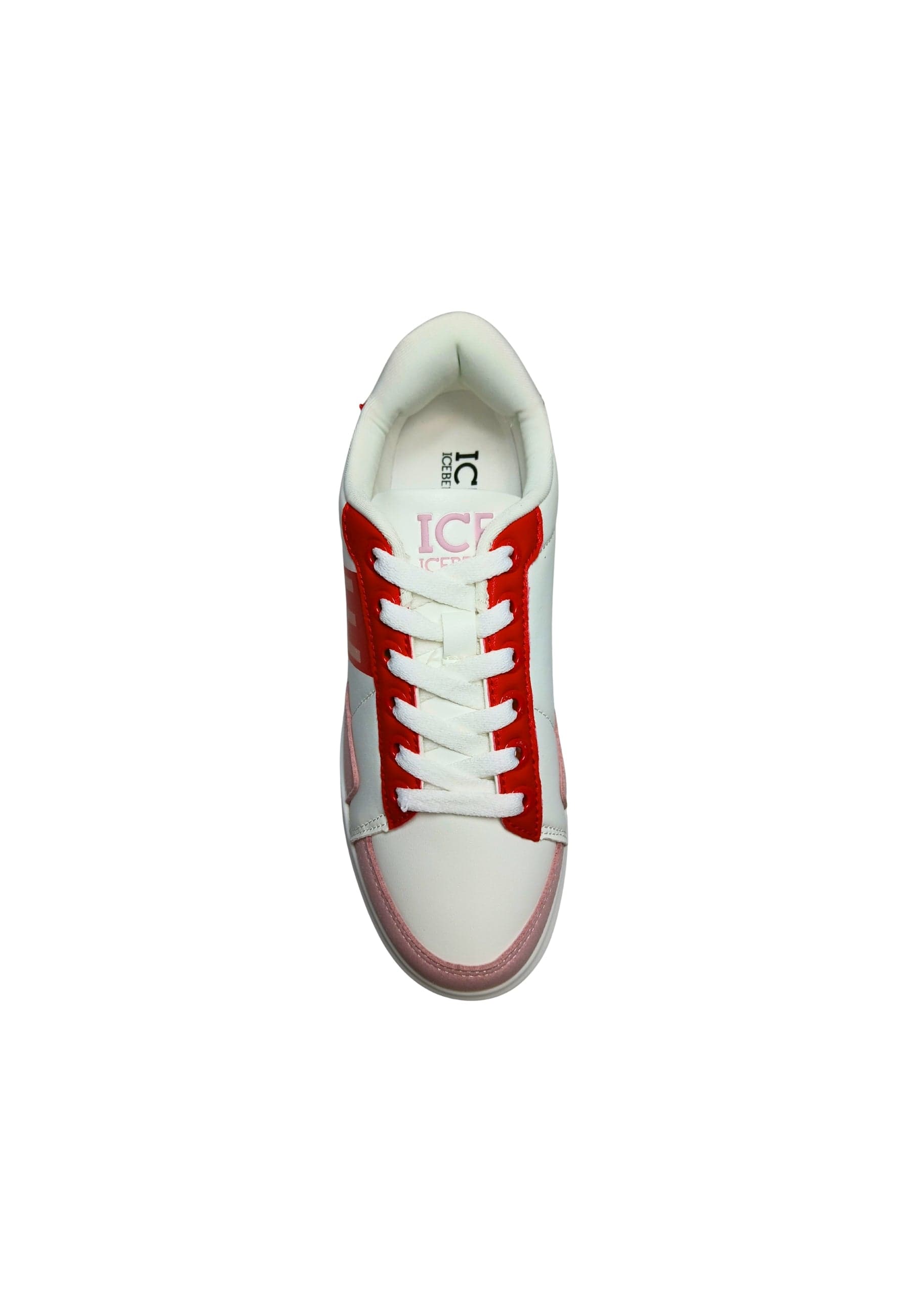 ICEBERG Scarpe Adulto unisex Iceberg Sneakers alte multicolor red. Fascia laterale con brand logo. da uomo in Sneaker casual Drestige - Casamassima, commercioVirtuoso.it